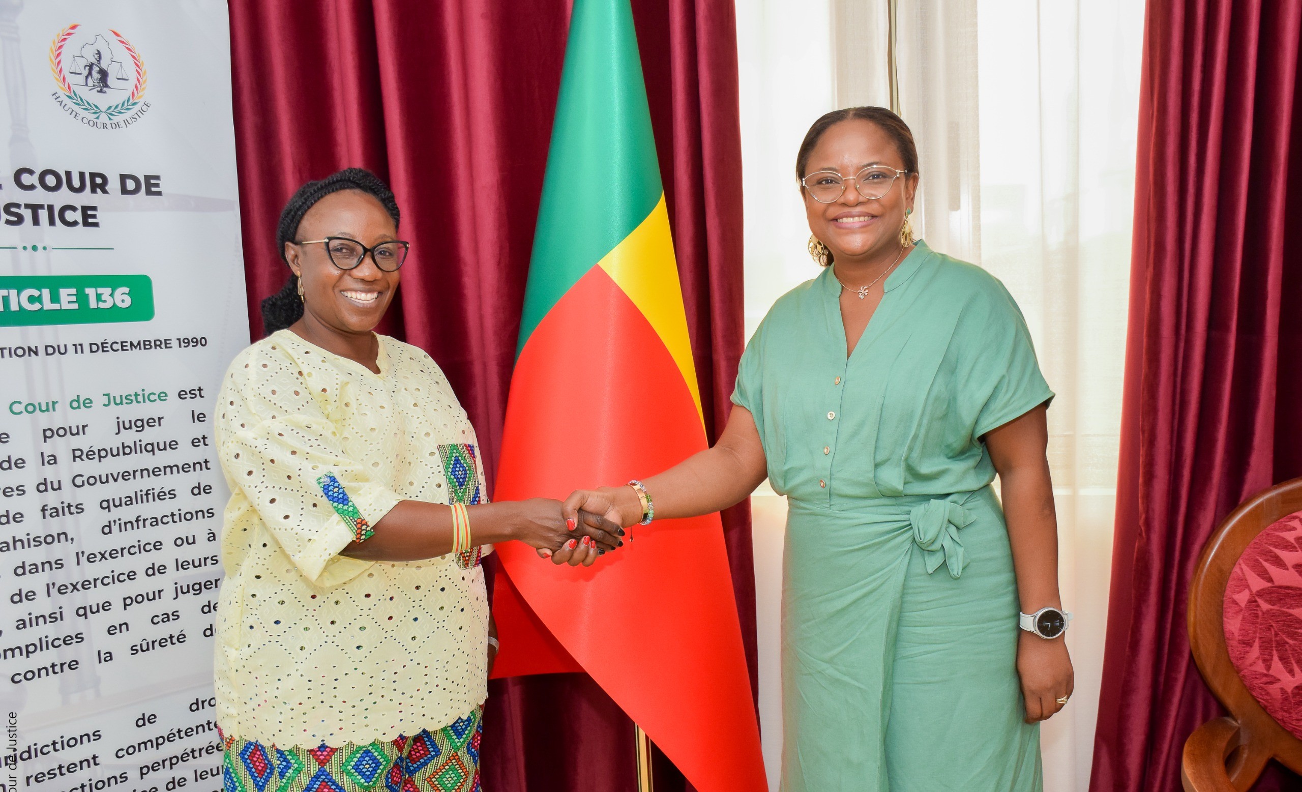 La Haute Cour de Justice du Bénin renforce ses liens de coopération avec la Cour constitutionnelle de la RDC