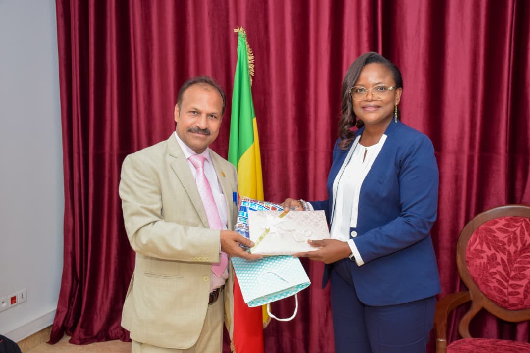 Audience à la HCJ : Rencontre entre la Présidente et M. Sandeep Srivastava